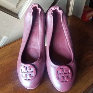 Tory Burch Ballet Flats (burgundy) size 9US (40) Fall color